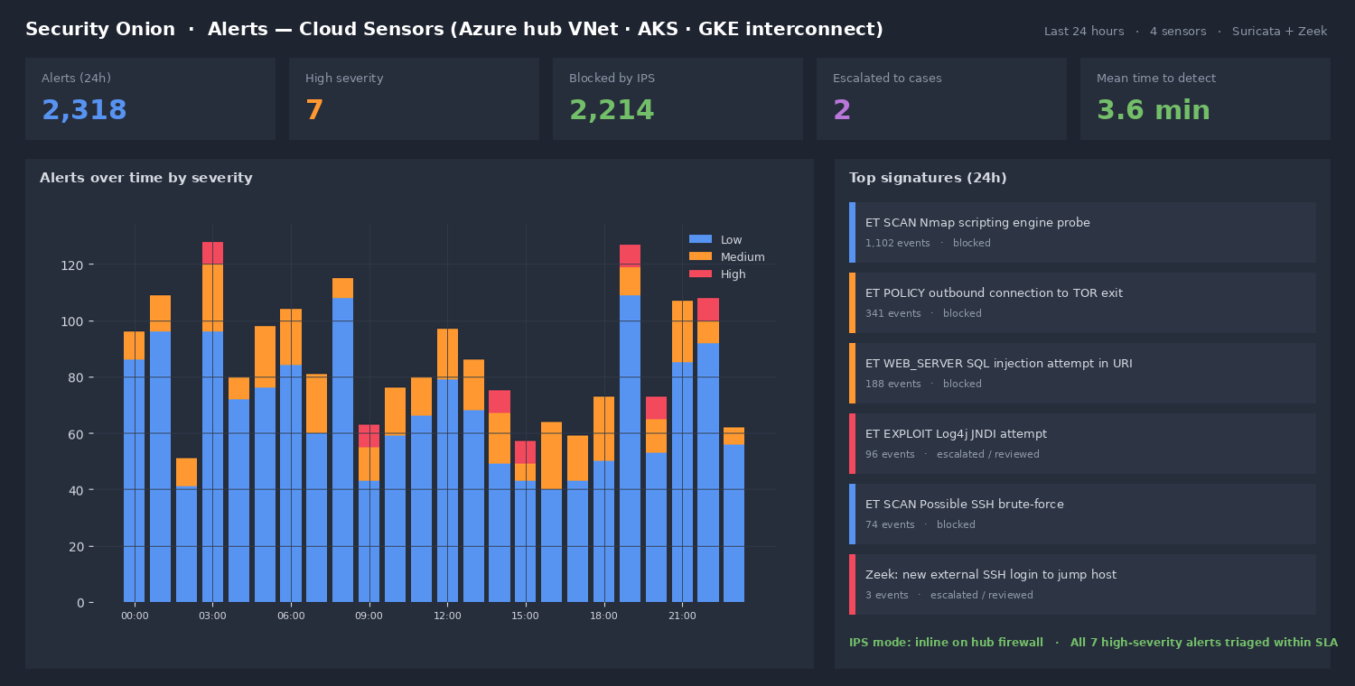 Security Onion Cloud Sensor Telemetry